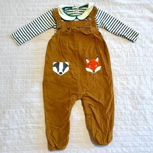 baby Boden corduroy dungaree set